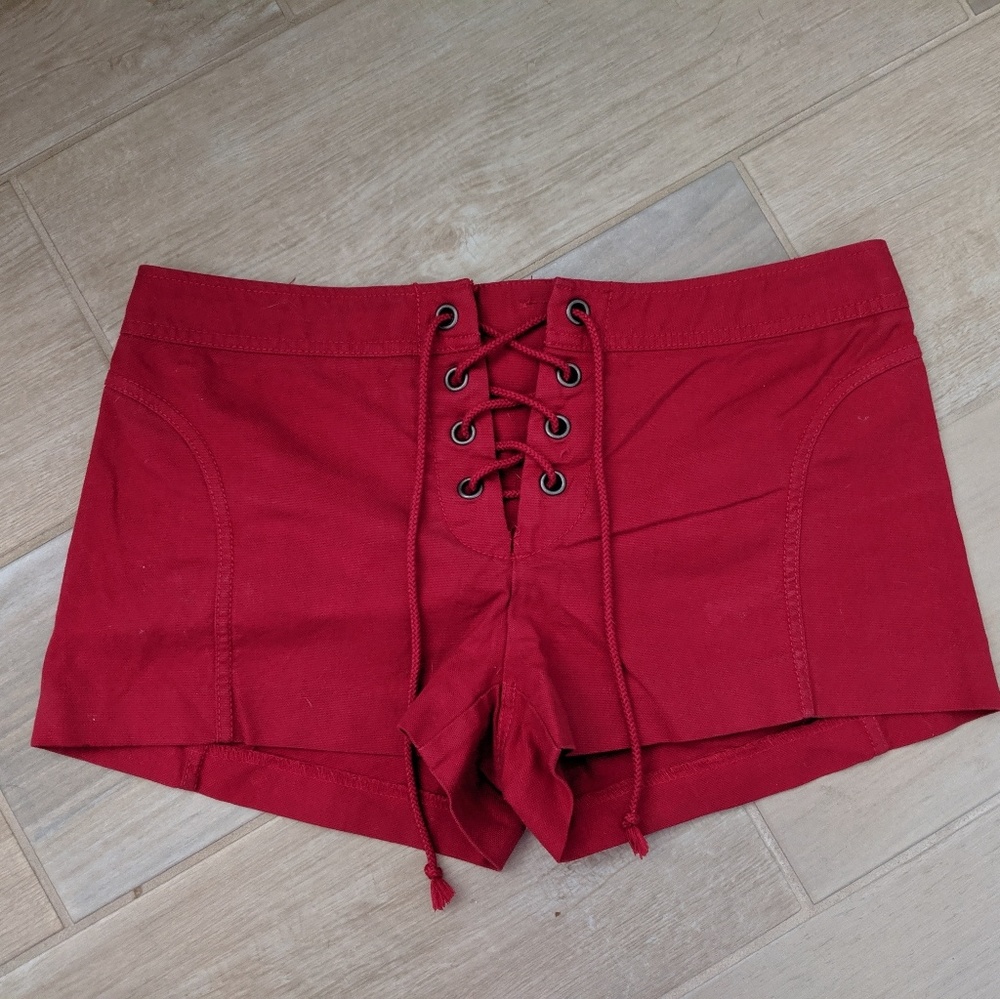Lace up shorts